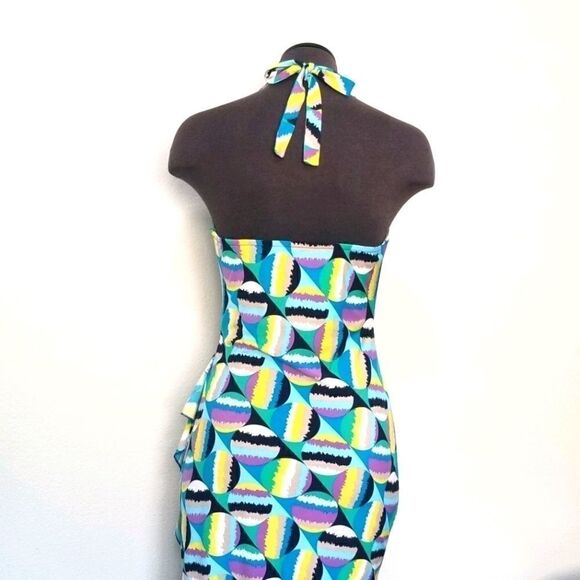 EC BCBG MAXAZRIA OPEN BACK DRESS GATHERS ON SIDE SZ.XS - Picture 2 of 4